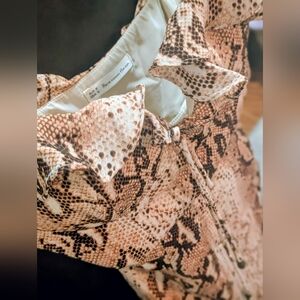 Here Comes the Sun Snake Print Mini Dress Size US Small (AUS 8)